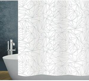 Diaqua Peva zavjesa za tuširanje Prizma (180 x 200 cm, Sivo-bijele boje)