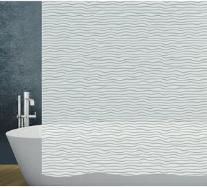 Diaqua Peva zavjesa za tuširanje Ribbon (Š x V: 180 x 200 cm, Sivo-bijele boje)
