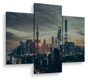 Slika grada u sumrak (90x60 cm)