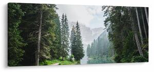 Slika šumskog jezera (120x50 cm)