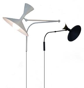 Nemo Lampe de Marseille zidna lampa, crna, Crno, Dnevni boravak/blagovaonica, Metal