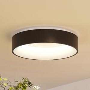 Arcchio LED stropna svjetiljka Aleksi, Ø 45cm, crna, metal, CCT, prigušiva, Crno, Kuhinja, Metal