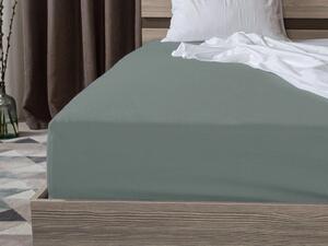 Jersey plahta sivozelena 180 x 200 cm