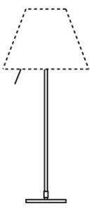 COSTANZA D13if STOLNA LAMPA ALUMINIJ BEZ SJENILA E27 LP1D13N=01F020
