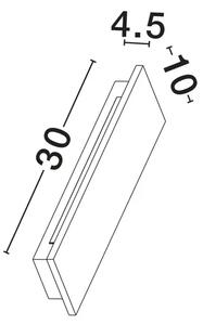 LUNA ZIDNA SVJETILJKA SIVA LED 10 Watt 100-265Volt 536lm 3000K IP65 NL9540234