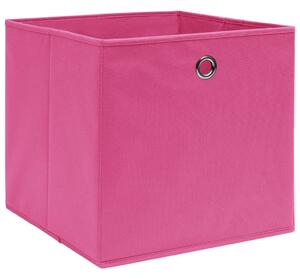 VidaXL Kutije za pohranu od netkane tkanine 10 kom 28x28x28 cm roze