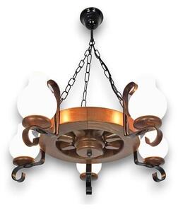 Brilagi - Luster na lancu ROATA 5xE14/40W/230V bukva/orah