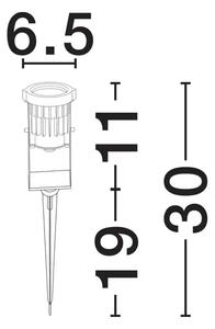 QUICK PODNI REFLEKTOR LED 7 Watt 220-240 Volt 398lm 2700K IP65 NL9844057