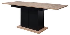 Zondo Blagovaonski stol Schultz (hrast artisan + crna) (za 4 do 8 osoba). 1082838