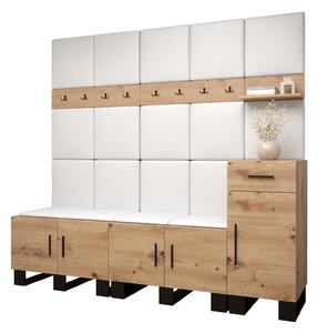 Zondo.hr Set za predsoblje Amanda 8 (hrast artisan + bijela). Akcija -20%. 1085927