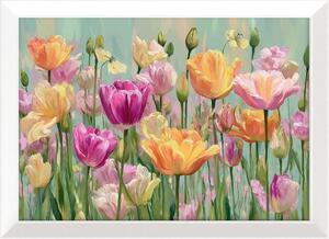 Tiskana slika s okvirom 75x56 cm Spring Tulip – Styler