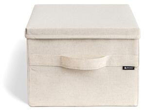 Bež tekstilna kutija za pohranu s poklopcem 31x41x22 cm Soft Storage Medium – Bigso