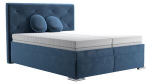 Zondo Bračni krevet 160 cm Chyren (tamnoplava) (s podnicama i prostorom za odlaganje). 1088069