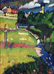 Reprodukcija The Church in Murnau (1908-09), Wassily Kandinsky