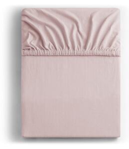 Svjetloljubičasta elastična plahta DecoKing Amber Collection, 160/180 x 200 cm