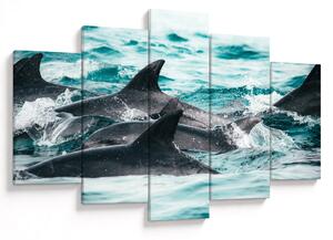 Slika - Dupini u oceanu (150x105 cm)