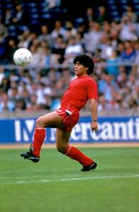 Fotografija Argentinian Footballer Diego Maradona in 1982