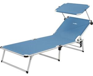 BRUNNER lounger with canopy MALIBU 0410011N.C30 St. blue