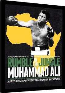 Uokvireni poster Muhammad Ali - Rumble in the Jungle