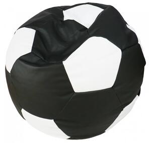 Sedací vak xxxl futbalová lopta 100x100x60cm čierno biely | jaks
