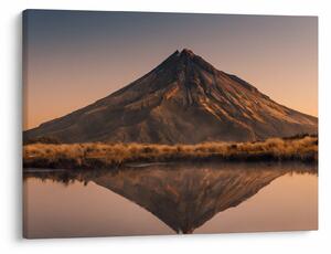Slika odsjaj planine Taranaki, Novi Zeland (70x50 cm)