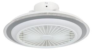 Eglo 35141-LED Prigušivi stropni ventilator ALBUFEIRA 25,5W/230V bijela/siva +DU