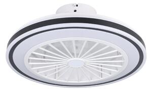 Eglo 35182-LED Prigušivi stropni ventilator FRANA LED/25,5W/230V bijela/crna+DU