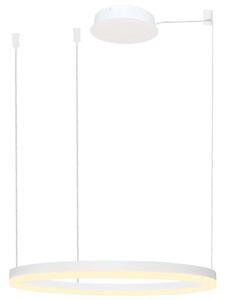 Azzardo AZ4959 - LED Prigušivi luster na sajli HALO LED/56W/230V pr. 80 cm bijela
