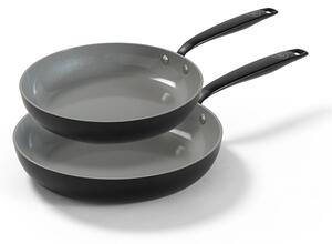 BE Living Set 2 tave Essential Black 24-28 cm