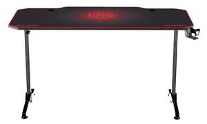Gaming stol 140 x 66 cm crna/crvena