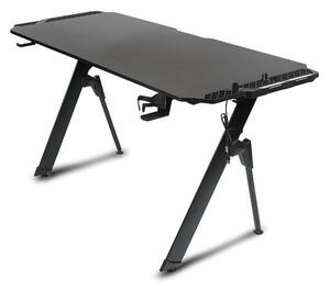 Gaming stol FALCON s LED RGB pozadinskim osvjetljenjem 140 x 60 cm crna