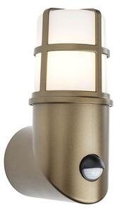 Redo 90199 - Vanjska svjetiljka sa senzorom TRITON 1xE27/28W/230V IP54 mesing