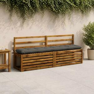Jastučić za klupu VIANEN 100% poliester Antracit - Antracit 200 x 30 x 12 cm