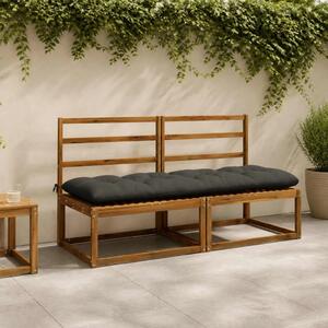 Jastučić za klupu VIANEN 100% poliester Antracit - Antracit 180 x 60 x 12 cm