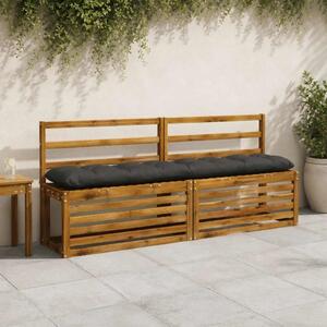 Jastučić za klupu VIANEN 100% poliester Antracit - Antracit 170 x 30 x 12 cm