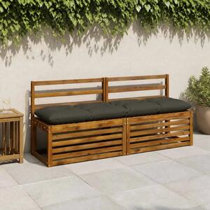 Jastučići za klupe VIANEN 2 kom. 100% poliester Antracit - Antracit 170 x 40 x 12 cm