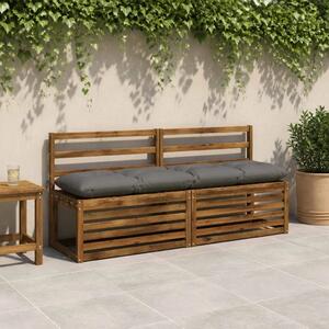 Jastučić za klupu VIANEN 100% poliester Siva 160 x 40 x 12 cm - Siva 160 x 40 x 12 cm