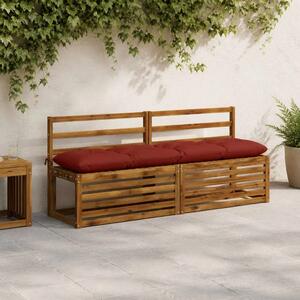 Jastučić za klupu VIANEN 100% poliester Crvena 160 x 40 x 12 cm - Crvena 160 x 40 x 12 cm