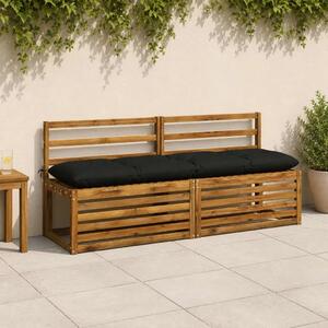 Jastučić za klupu VIANEN 100% poliester Crna 160 x 40 x 12 cm - Crna 160 x 40 x 12 cm
