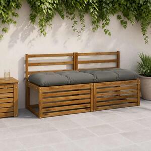 Jastučić za klupu VIANEN 100% poliester Siva 150 x 50 x 12 cm - Siva 150 x 50 x 12 cm