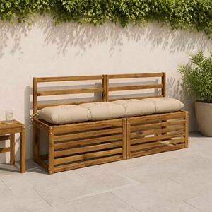 Jastučić za klupu VIANEN 100% poliester Krem 150 x 30 x 12 cm - Krem 150 x 30 x 12 cm