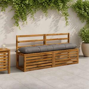 Jastučić za klupu VIANEN 100% poliester Siva 150 x 30 x 12 cm - Siva 150 x 30 x 12 cm