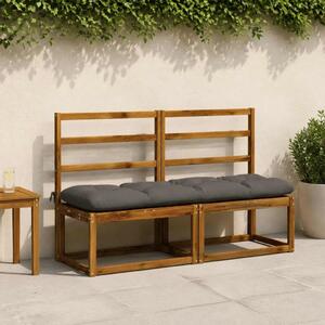 Jastučić za klupu VIANEN 100% poliester Siva 150 x 40 x 12 cm - Siva 150 x 40 x 12 cm