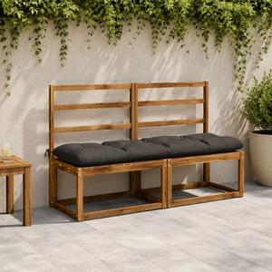 Jastučić za klupu VIANEN 100% poliester Antracit - Antracit 150 x 40 x 12 cm
