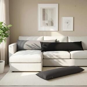 Jastuk s jastukom HEERLEN Svjetlosiva 40 x 145 cm Tkanina - Svjetlosiva 40 x 145 cm 1
