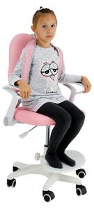 Zondo Dječja stolica s bazom i remenima Aureola (ružičasta+ bijela). 1028719