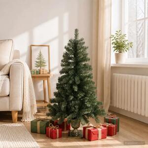 Mini božićno drvce 120 cm PVC Zelena - Zelena 120 cm bez LED svjetala