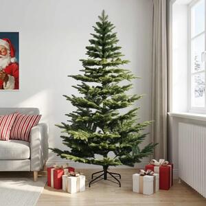 Umjetno božićno drvce s nogom 210 cm PE i PVC Zelena - Zelena 210 cm bez LED svjetala