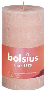 Bolsius rustične debele svijeće Shine 8 kom 100x50 mm mutno ružičaste