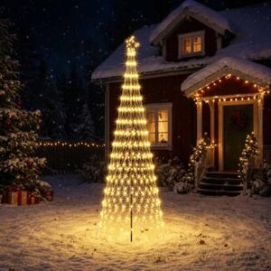 LED božićno drvce 300 cm 350 LED lampica Topla bijela Željezo - Topla bijela 300 cm